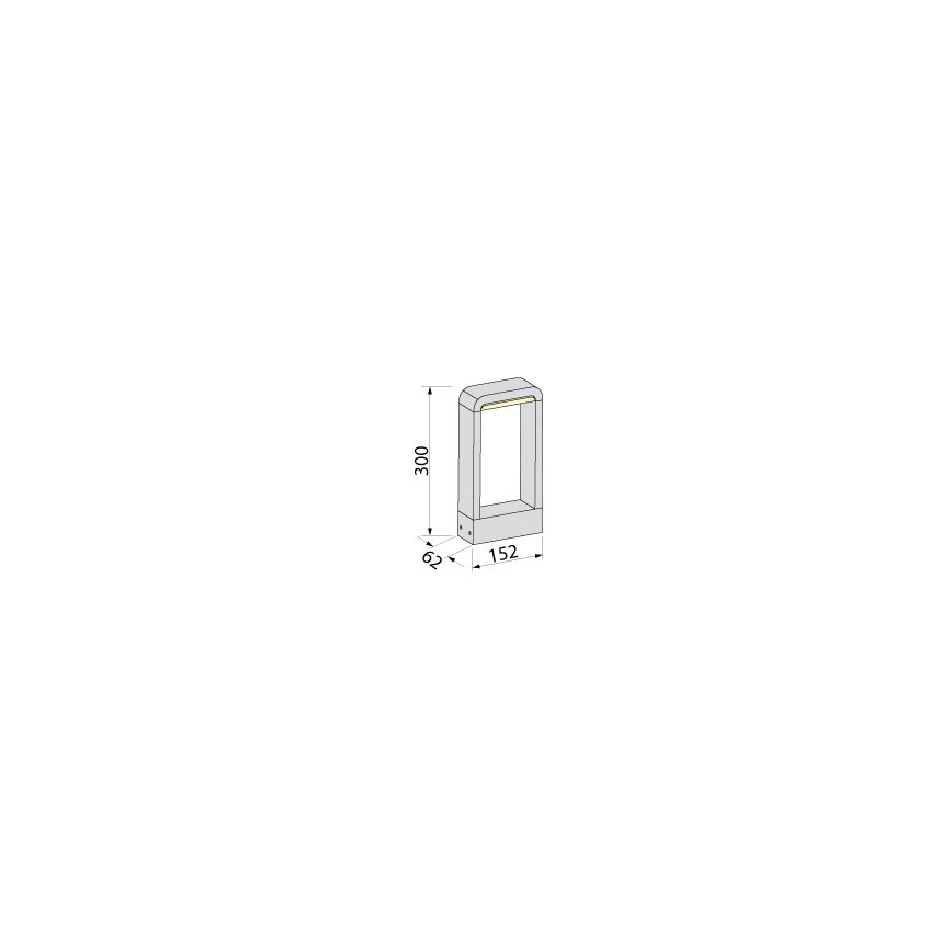 BRILAGI - LED utomhuslampa BARI LED/10W/230V 4000K IP65 30 cm antracit
