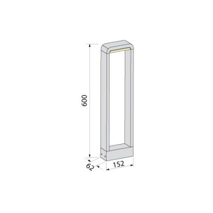 BRILAGI - LED utomhuslampa BARI LED/10W/230V 4000K IP65 60 cm antracit