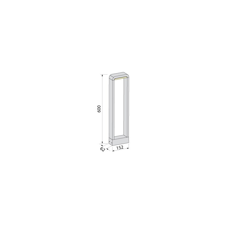 BRILAGI - LED utomhuslampa BARI LED/10W/230V 4000K IP65 60 cm antracit