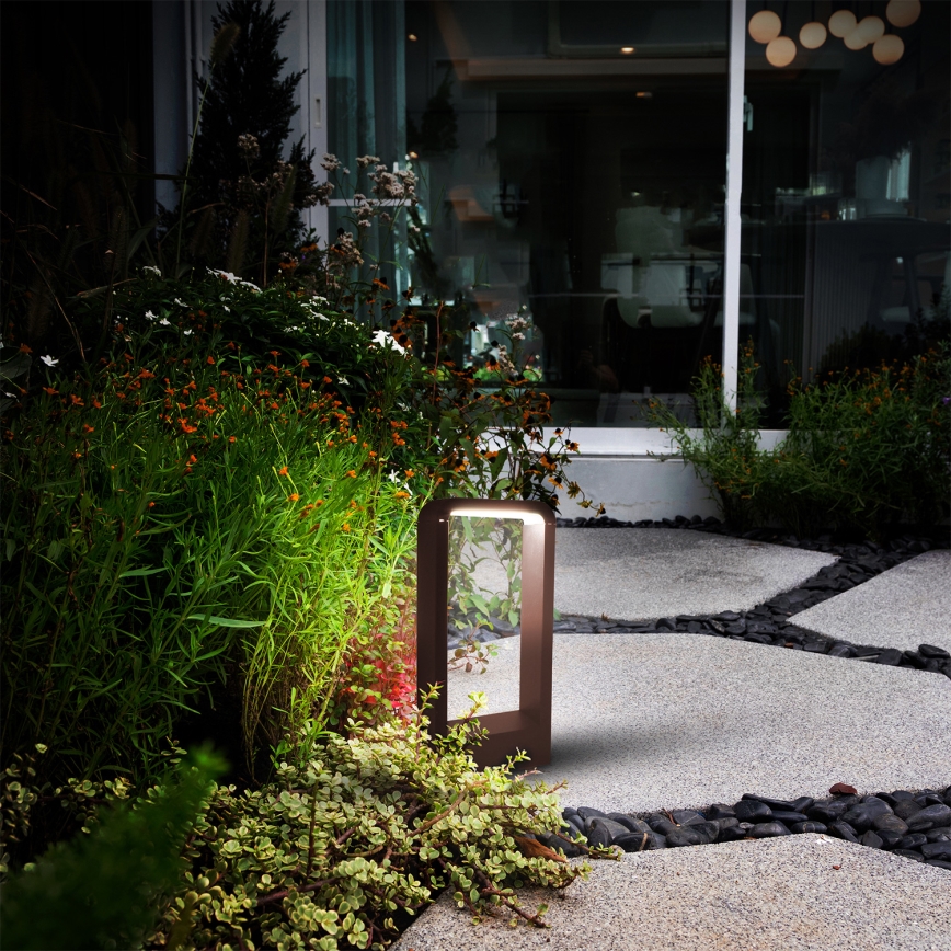 Brilagi - LED Utomhuslampa BARI LED/7W/230V 3000/4000/6000K brun IP54 30 cm