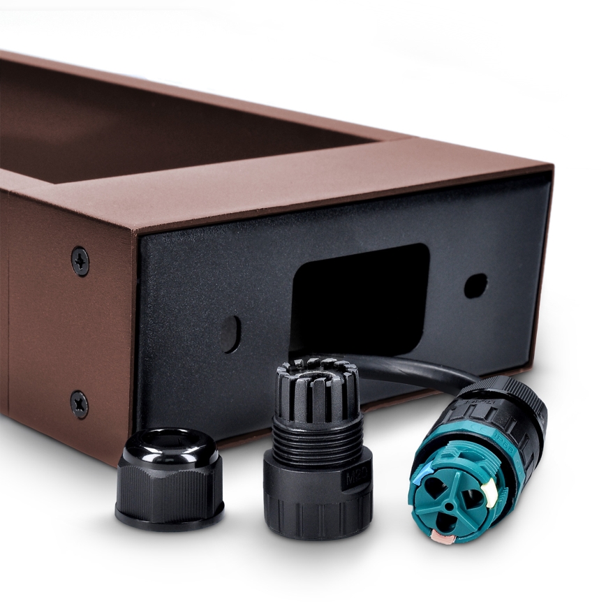 Brilagi - LED Utomhuslampa BARI LED/7W/230V 3000/4000/6000K brun IP54 30 cm