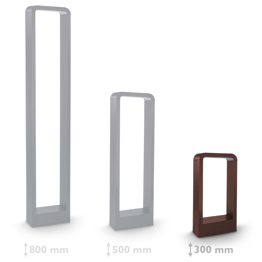 Brilagi - LED Utomhuslampa BARI LED/7W/230V 3000/4000/6000K brun IP54 30 cm