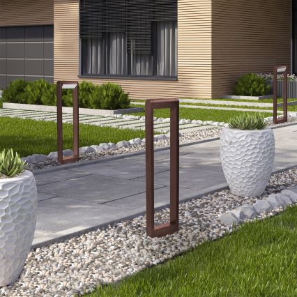 Brilagi - LED-utomhuslampa CROTONE LED/7W/230V, brun, IP54, 80 cm