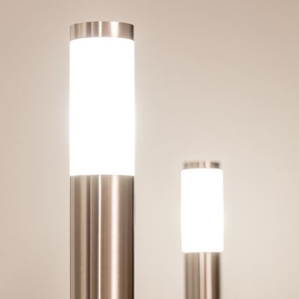 BRILAGI - LED-utomhuslampa ELIA 1xE27/7W/230V 4000K IP44 50 cm mattkrom