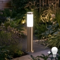 BRILAGI - LED-utomhuslampa ELIA 1xE27/7W/230V 4000K IP44 50 cm mattkrom