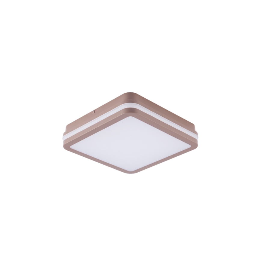 Brilagi - LED utomhustaklampa med rörelsesensor BENE LED/18W/230V 21,5x21,5 cm brun IP54