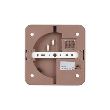 Brilagi - LED utomhustaklampa med rörelsesensor BENE LED/18W/230V 21,5x21,5 cm brun IP54