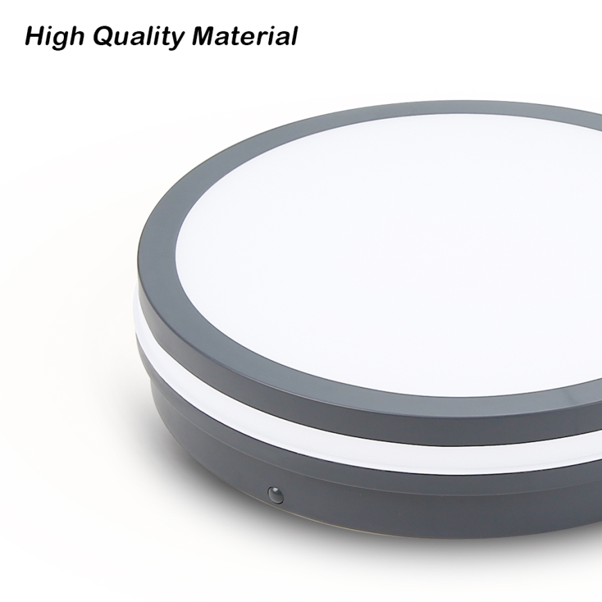 Brilagi - LED Utomhusbelysning med sensor BENE LED/24W/230V Ø 26 cm antracit IP54