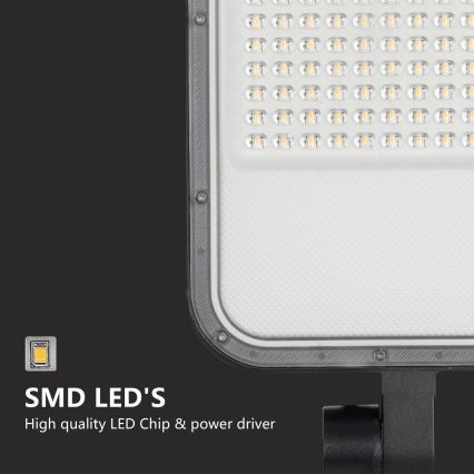 Brilagi - LED utomhusgatlampa med stolpe och ledat fäste 3 m URBANLIGHT LED/100W/230V svart IP65