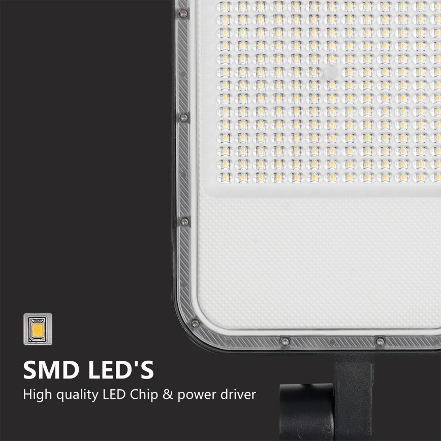 Brilagi - URBANLIGHT LED gatuarmatur för utomhusbruk med stolpe och vinklingsbar arm 3 m, LED/200W/230V, svart, IP65