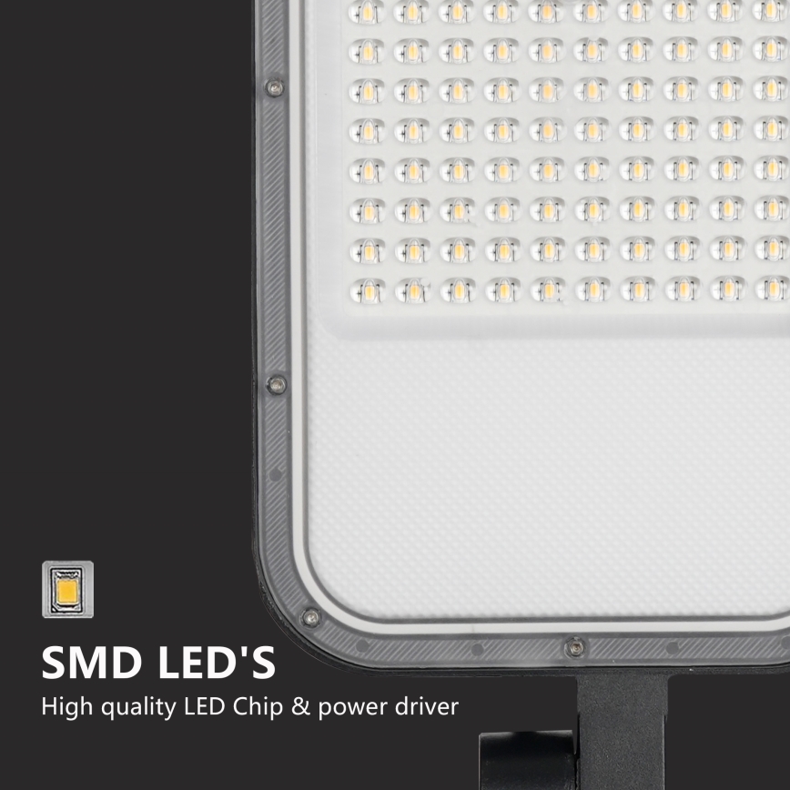 Brilagi - URBANLIGHT LED gatlykta för utomhus med 4 m stolpe och ledad arm, LED/100W/230V, svart, IP65