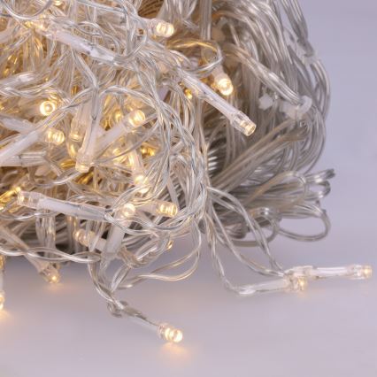 Brilagi - LED utomhus julbelysning 200xLED/8 funktioner 13m IP44 varmvit istappsslinga