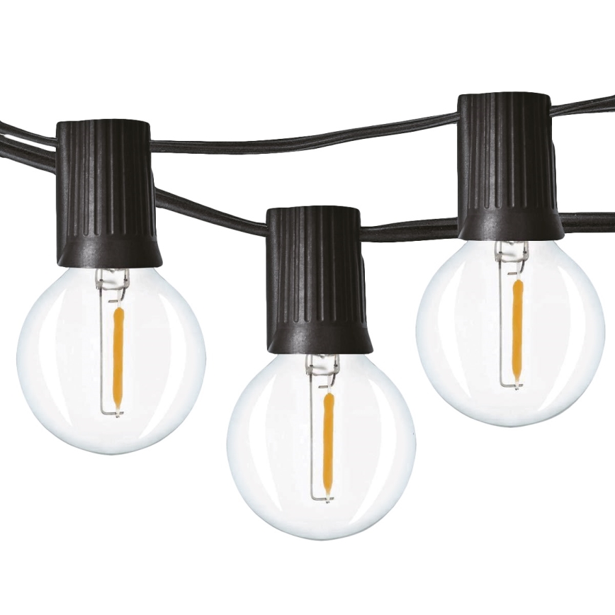 BRILAGI - LED utomhus dekorationsljusslinga GIRLANDA 25xE12/0,8W/230V 20m IP44 kallvit