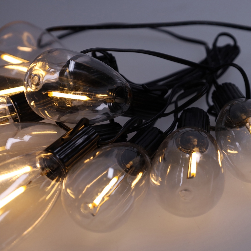 Brilagi - LED utomhusslinga 10xLED/3xAA 3,2m IP44 varmvit