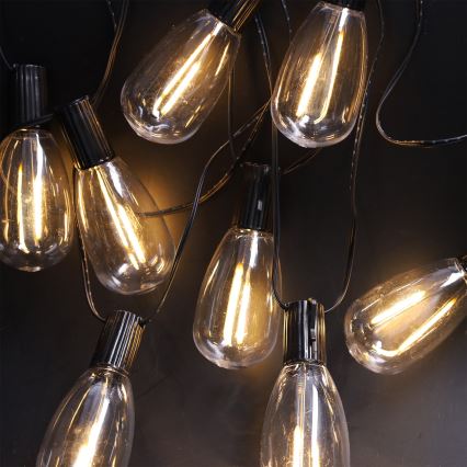 Brilagi - LED utomhusslinga 10xLED/3xAA 3,2m IP44 varmvit