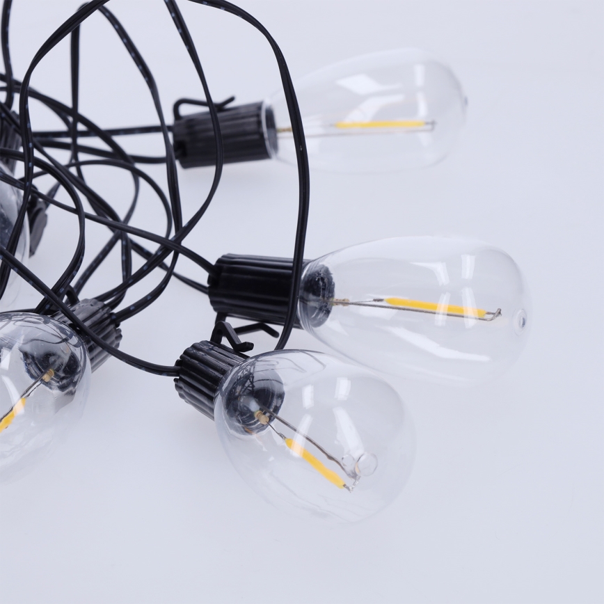 Brilagi - LED utomhusslinga 10xLED/3xAA 3,2m IP44 varmvit