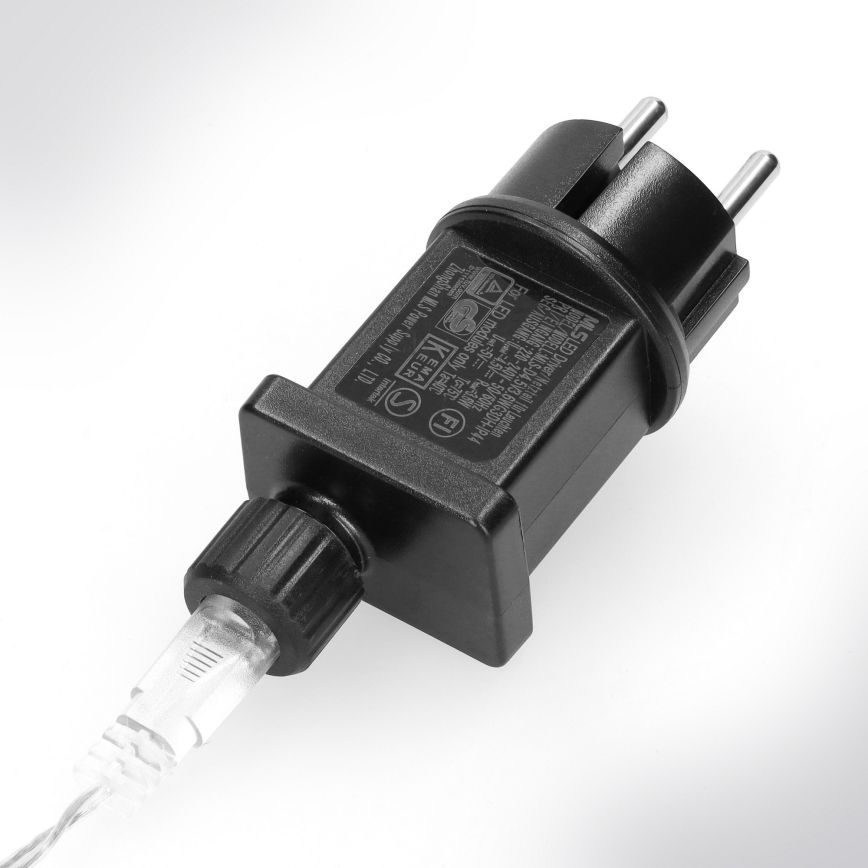 Brilagi - LED-utomhusslinga 150 LED, 5 m, IP44, kallvit med fyrverkeri-effekt