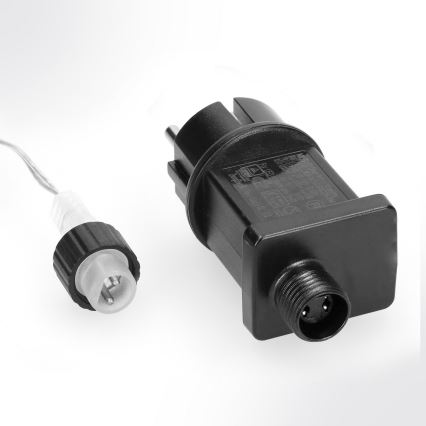 Brilagi - LED-utomhusslinga 150 LED, 5 m, IP44, kallvit med fyrverkeri-effekt