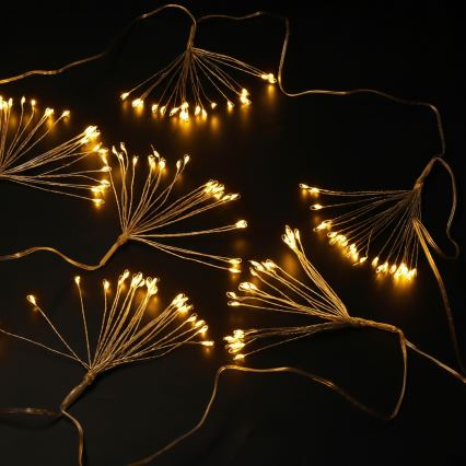 Brilagi - LED utomhusslinga 150xLED 5m IP44 varmvit fyrverkeri-effekt