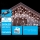 Brilagi - LED utomhusslinga, 200 LED / 8 funktioner, 13 x 0,6 m, IP44, kallvit