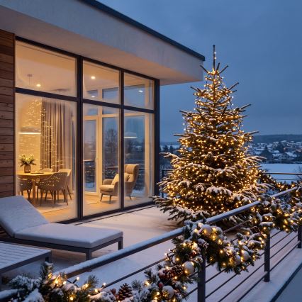 BRILAGI - LED utomhusslinga för jul 180 LED 8 m IP44 varmvit
