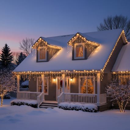 Brilagi - LED utomhusslinga för jul 400xLED/8 funktioner 23m IP44 varmvit