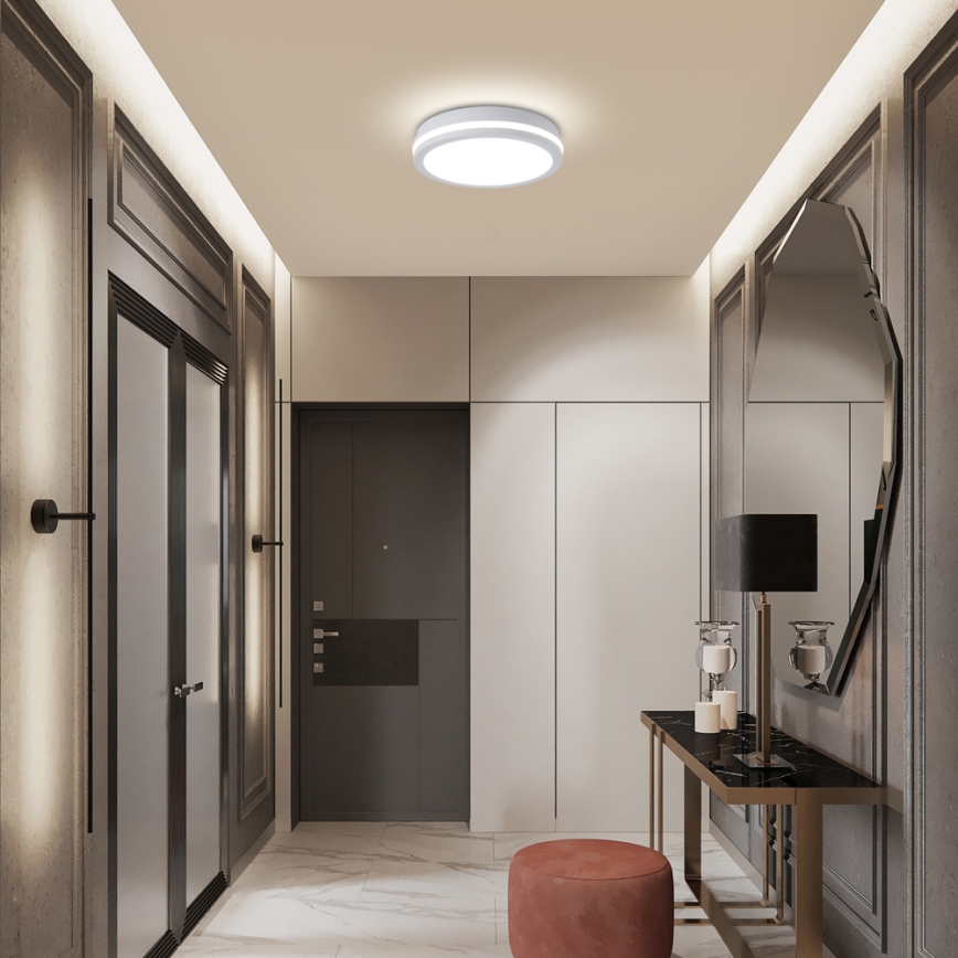 Brilagi - LED utomhustakarmatur BENE LED/24W/230V Ø 26 cm vit IP54