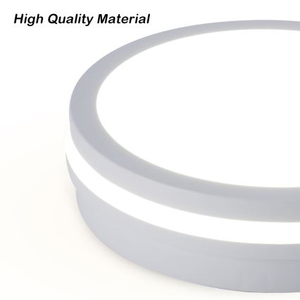Brilagi - LED utomhustakarmatur BENE LED/24W/230V Ø 26 cm vit IP54