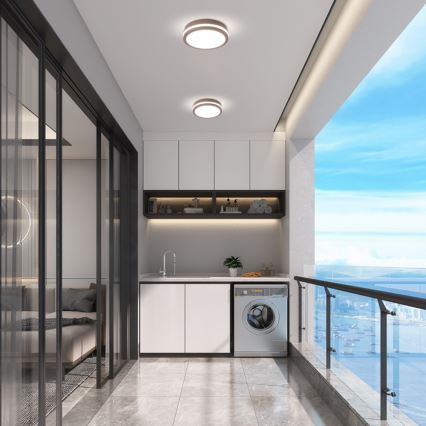 Brilagi - LED utomhustaklampa BENE LED/18W/230V Ø 21,5 cm brun IP54