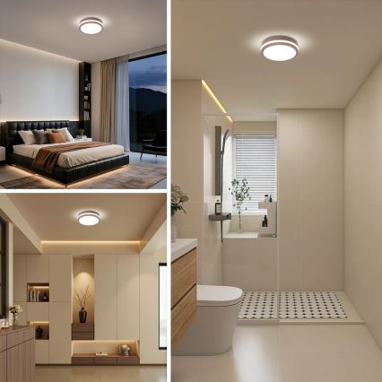 Brilagi - LED utomhustaklampa BENE LED/18W/230V Ø 21,5 cm brun IP54