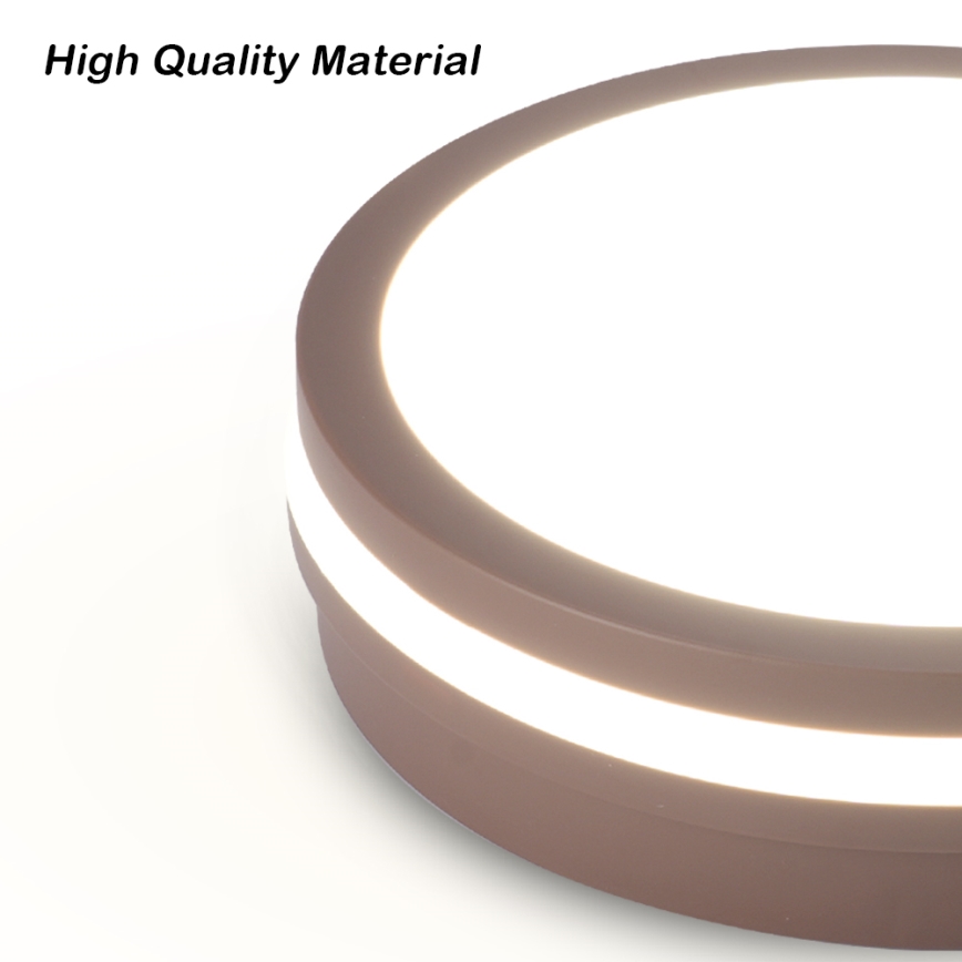 Brilagi - LED utomhustaklampa BENE LED/24W/230V Ø 26 cm brun IP54