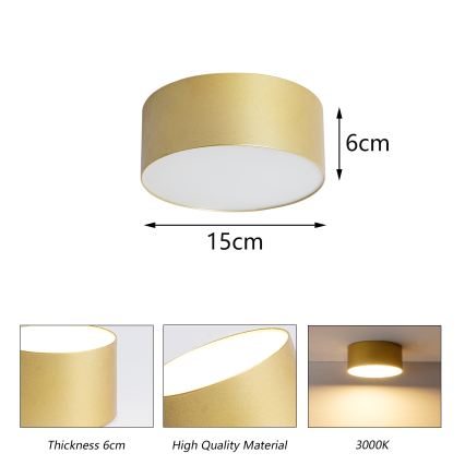 BRILAGI - LED utomhustaklampa FORIS LED/20W/230V Ø 15 cm guld IP44