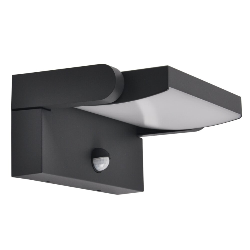 BRILAGI - LED utomhusvägglampa med rörelse- och skymningssensor ANKLE LED/12W/230V IP65 svart
