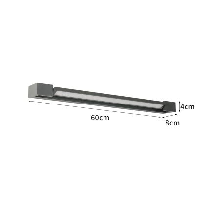 Brilagi - LED utomhusvägglampa AQUA LINE LED/18W/230V 60 cm IP44 antracit CRI 90