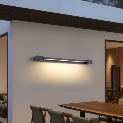 Brilagi - LED utomhusväggarmatur AQUA LINE LED/24W/230V 90 cm IP44 antracit CRI 90