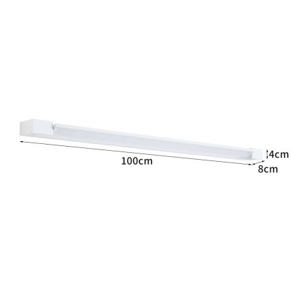 BRILAGI - LED utomhusväggarmatur AQUA LINE LED/28W/230V 100 cm IP44 vit CRI 90