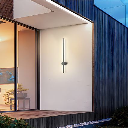 Brilagi - LED utomhusväggarmatur AURA LED/12W/230V 3000K IP54 65 cm antracit CRI 90