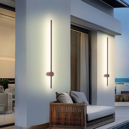Brilagi - LED utomhus väggarmatur AURA LED/20W/230V 3000K IP54 97 cm brun CRI 90