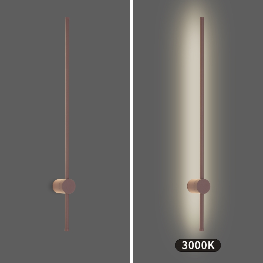 Brilagi - LED utomhus väggarmatur AURA LED/20W/230V 3000K IP54 97 cm brun CRI 90