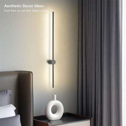 Brilagi - LED utomhusväggarmatur AURA LED/20W/230V 3000K IP54 97 cm antracit CRI 90