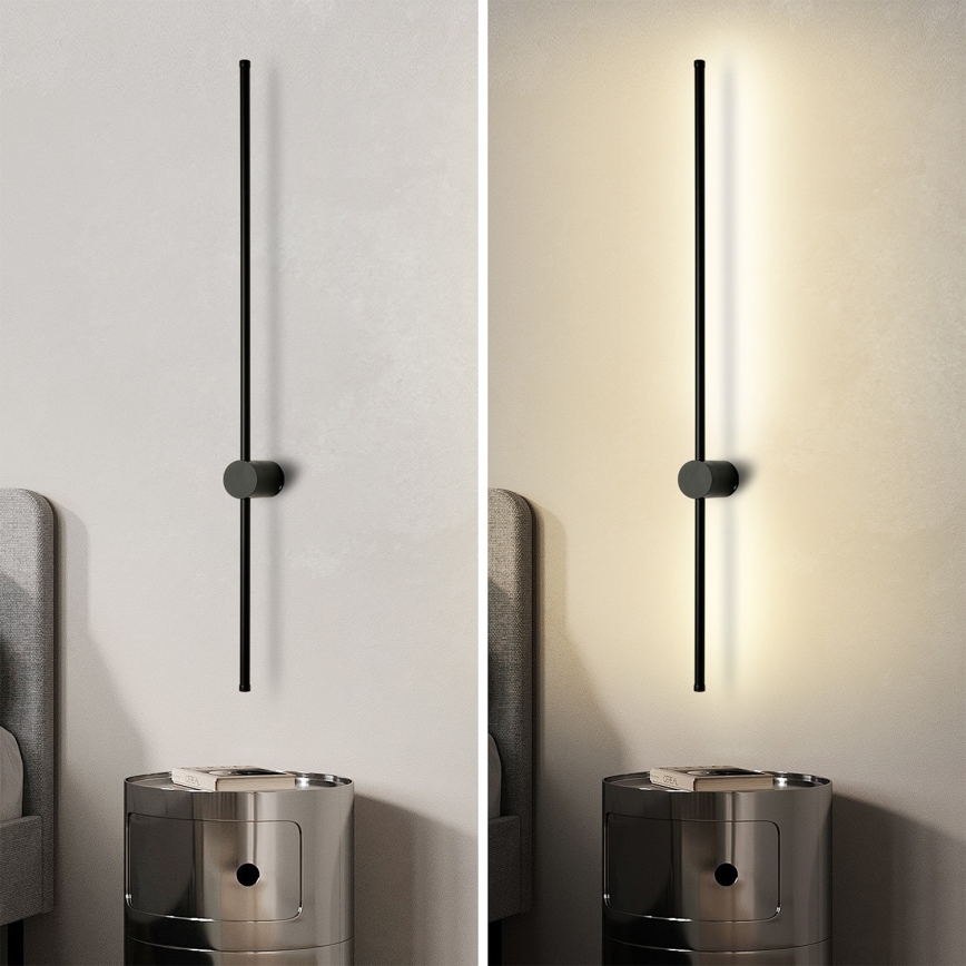 Brilagi - AURA LED utomhusväggarmatur 20W/230V 3000K IP54 97 cm svart CRI 90