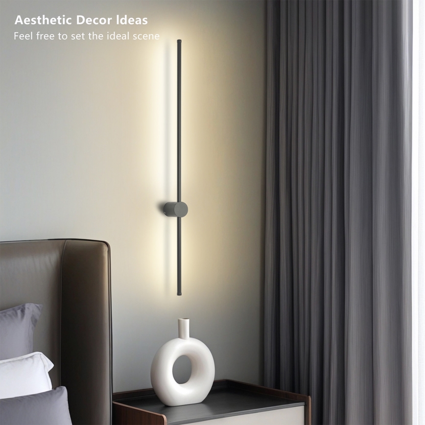 Brilagi - LED utomhusvägglampa AURA LED/20W/230V 4000K IP54 97 cm antracit CRI 90