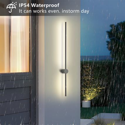 Brilagi - LED utomhusvägglampa AURA LED/20W/230V 4000K IP54 97 cm antracit CRI 90