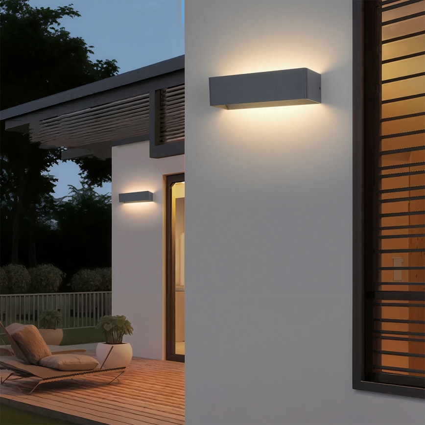 BRILAGI - LED-utomhusväggarmatur DONNANI, 12 W, 230 V, 30 cm, antracit, IP44