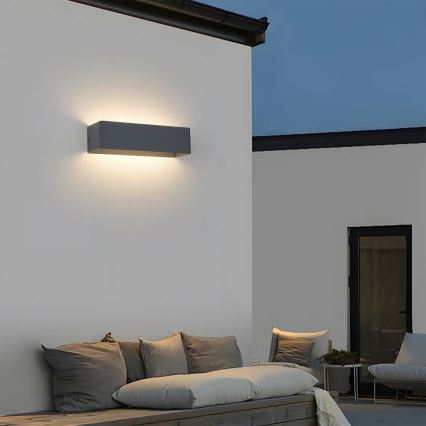 BRILAGI - LED-utomhusväggarmatur DONNANI, 12 W, 230 V, 30 cm, antracit, IP44