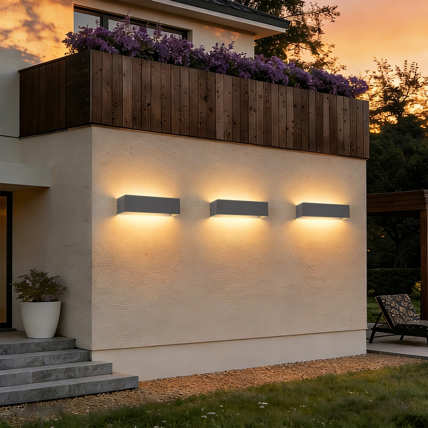 BRILAGI - LED-utomhusväggarmatur DONNANI, 12 W, 230 V, 30 cm, antracit, IP44