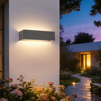 BRILAGI - LED-utomhusväggarmatur DONNANI, 12 W, 230 V, 30 cm, antracit, IP44