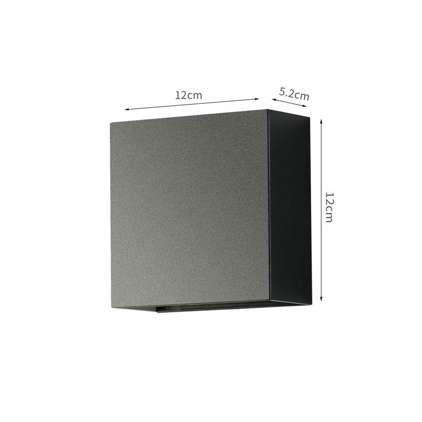 Brilagi - LED utomhusväggarmatur DOUBLERAY LED/4W/230V svart IP65