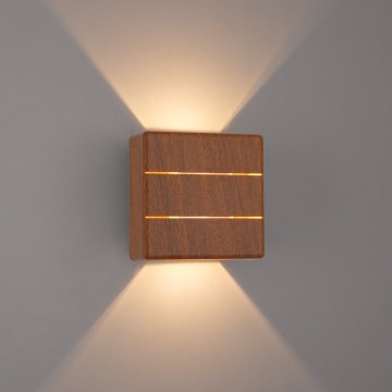 Brilagi - LED-utomhusväggarmatur DOUBLERAY LINE LED/6W/230V trädekor IP54