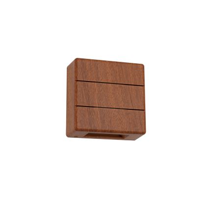 Brilagi - LED-utomhusväggarmatur DOUBLERAY LINE LED/6W/230V trädekor IP54